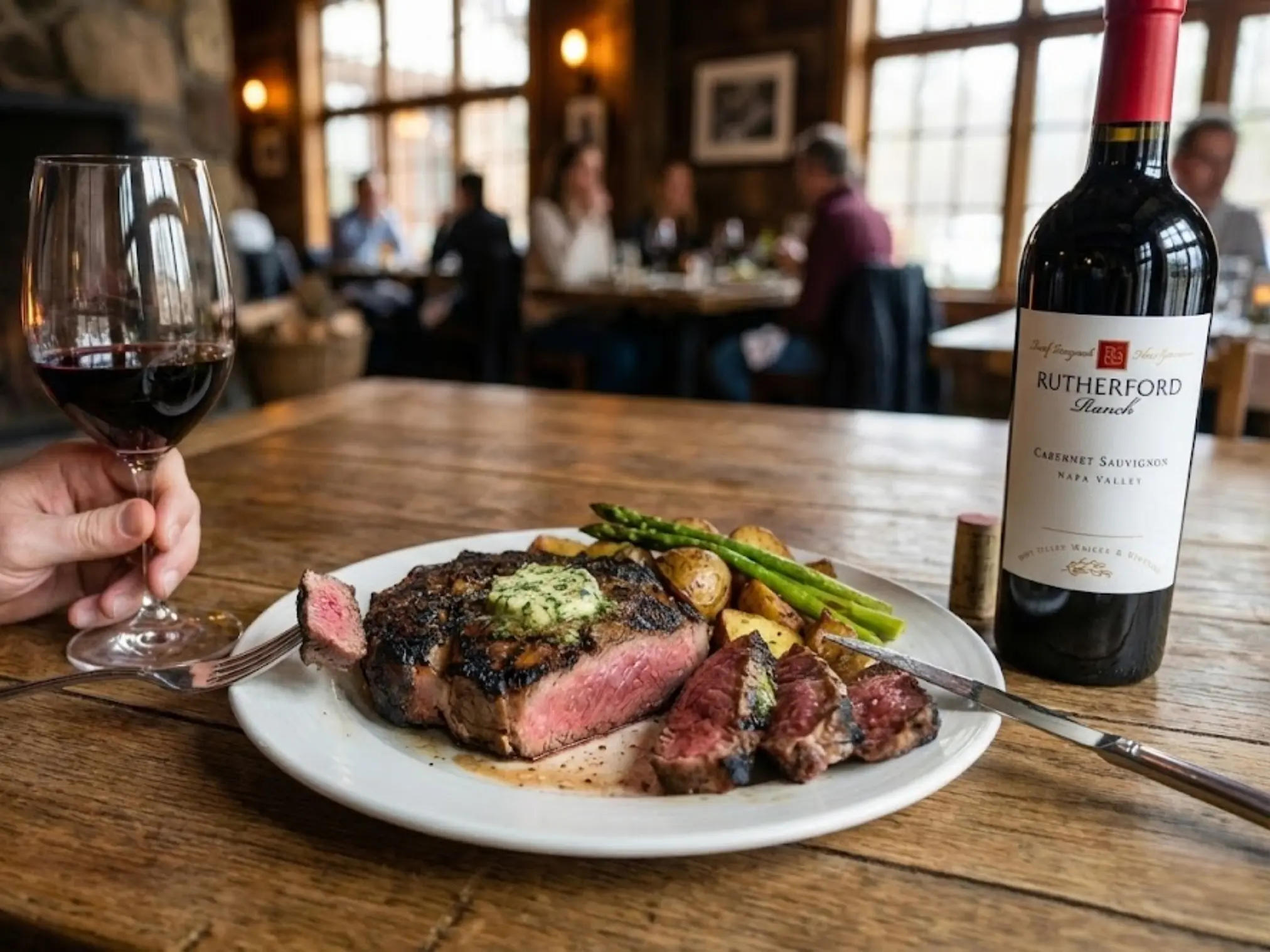 Sự kết hợp giữa bò bít tết và Cabernet Sauvignon là một trong những cặp đôi kinh điển và hoàn hảo nhất trong thế giới ẩm thực.