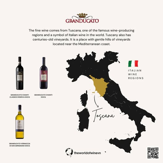 Chianti có nguồn gốc từ Tuscany 