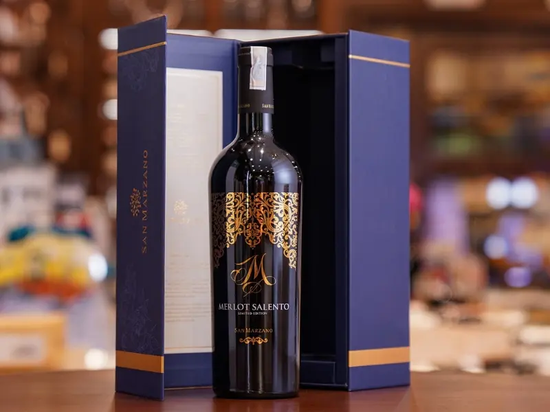 Rượu Vang Ý M Merlot Salento Limited Edition dùng cùng các món ăn đậm vị