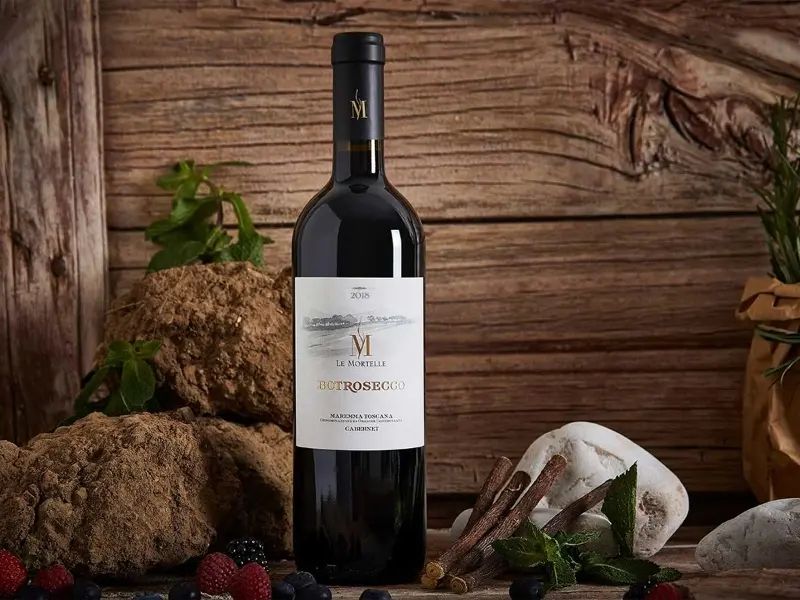 Rượu Vang Ý Le Mortelle Botrosecco sắc đỏ trái cây chín gia vị cay