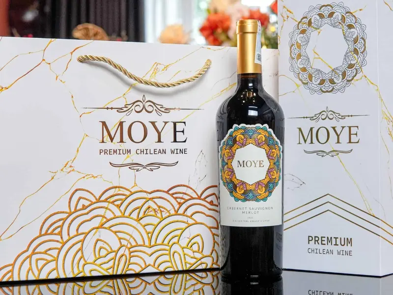 Rượu Vang MOYE Cabernet Sauvignon Merlot hương trái cây đỏ đen gia vị nhẹ