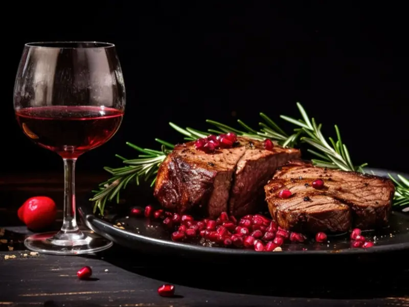Rượu vang từ nho Cabernet Franc nên kết hợp với thịt bò bít tết