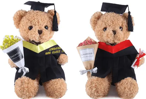 Bố mẹ có thể tặng con gấu bông cử nhân, với thiết kế sáng tạo và độc đáo
