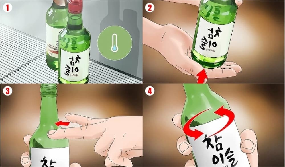 Cách uống Soju chuẩn truyền thống Hàn