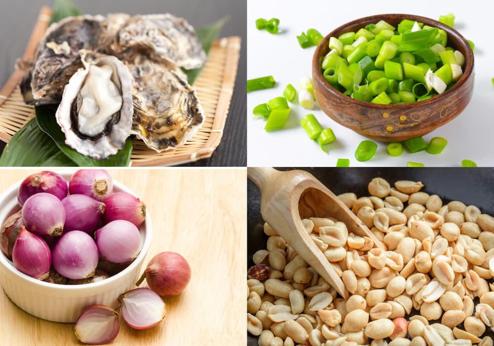 Chuẩn bị nguyên liệu làm món hàu nướng mỡ hành