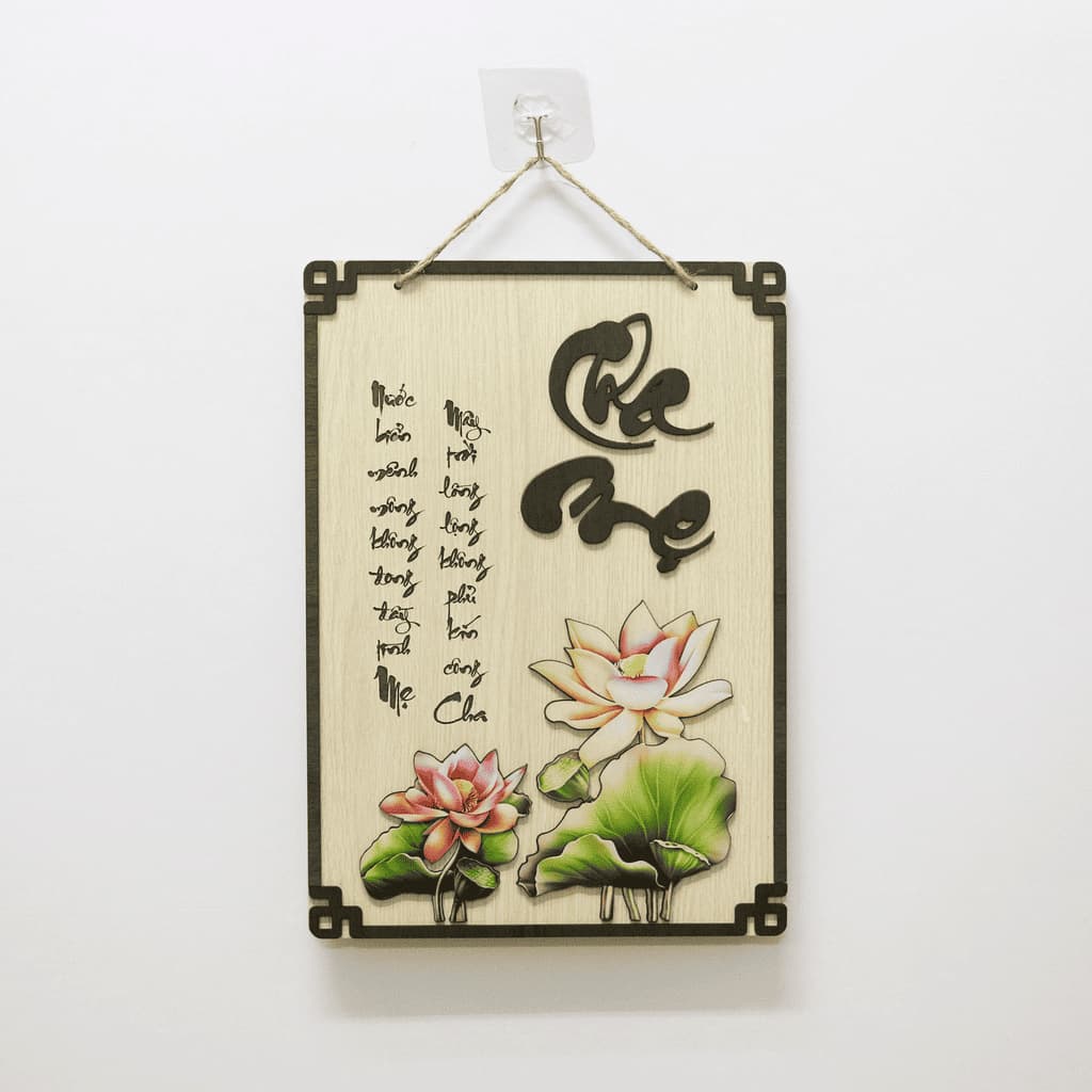 Đồ trang trí khắc chữ là lựa chọn độc đáo, ấn tượng