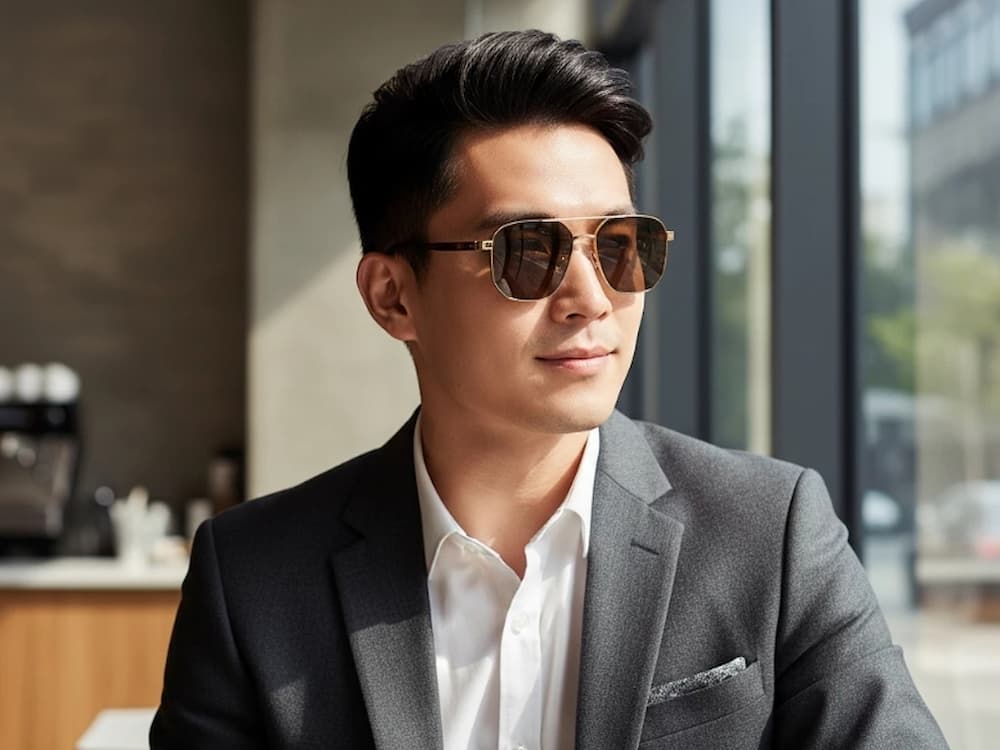 Tặng bố kính râm thời trang bảo vệ mắt khi di chuyển ngoài trời
