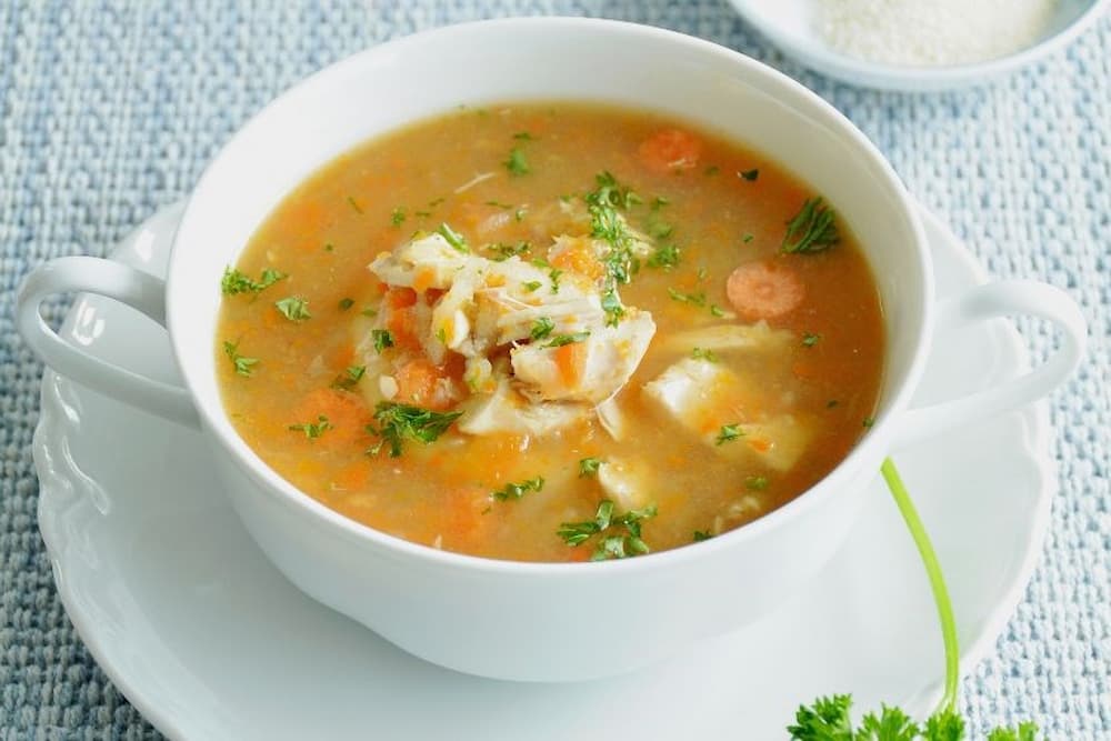 Súp cá hồi ngọt thanh, bổ dưỡng